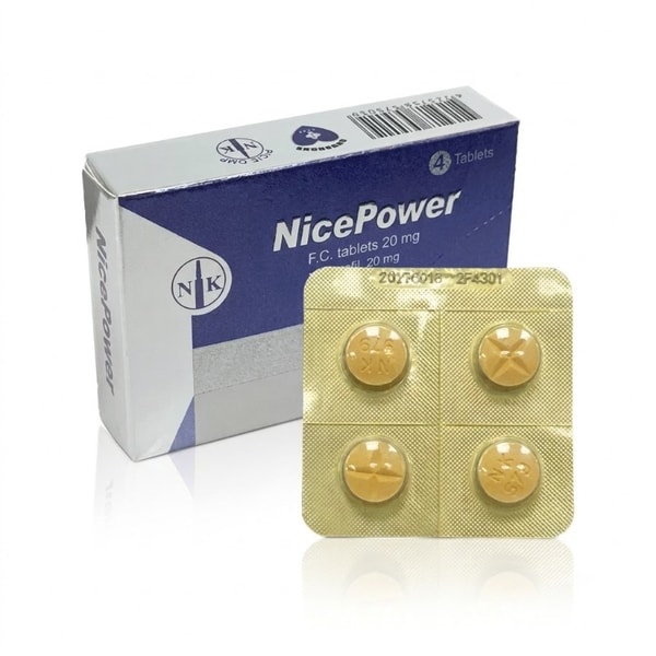 NicePower 20mg 健力仕膜衣錠:持久自信,隨時準備 犀利士學名藥 4錠入 - 1